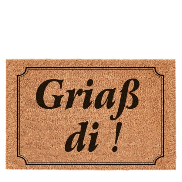 Textil Fußmatte Griaß di! , 60x40cm, Gerrys Garden