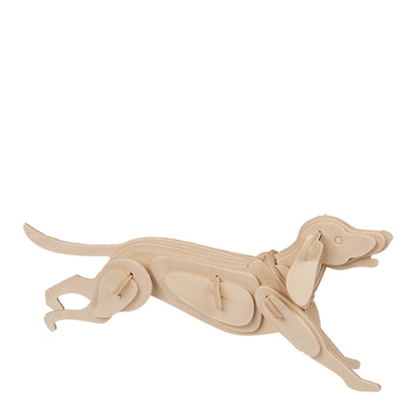 Naturholz Puzzle 3D, Farmtiere, Hund