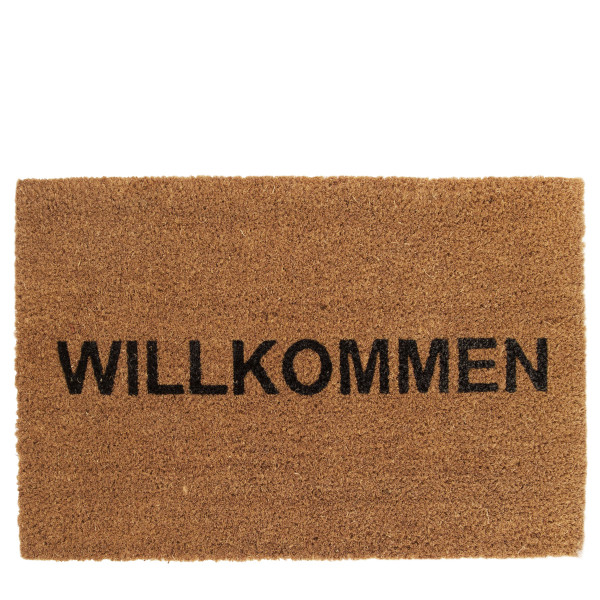 Kokos Fussmatte, Willkommen, 38x58cm, DIJK Natural Collections