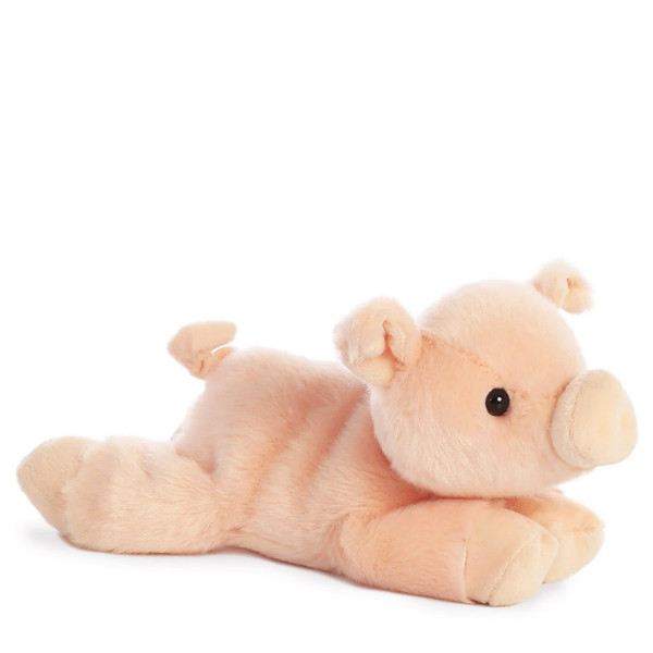 Plüsch Schwein, Schweinchen Percy, rosa, Mini Flopsies, 20cm, Aurora World