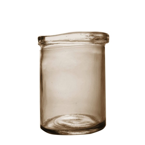 Glas Vase braun 15x20cm