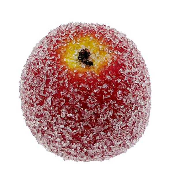 Deko Winterobst Apfel rot, Apfel gefrostet rot, Ø6cm
