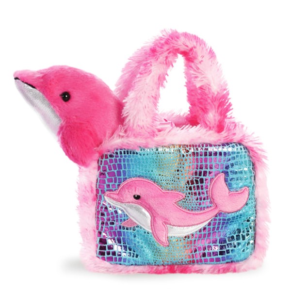 Plüsch Taschen Tiere FP Delfin 20cm