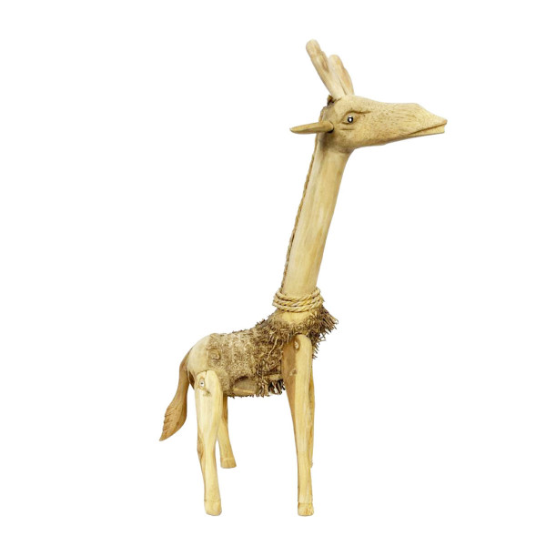 Naturholz Giraffe aus Bambuswurzel, 57cm