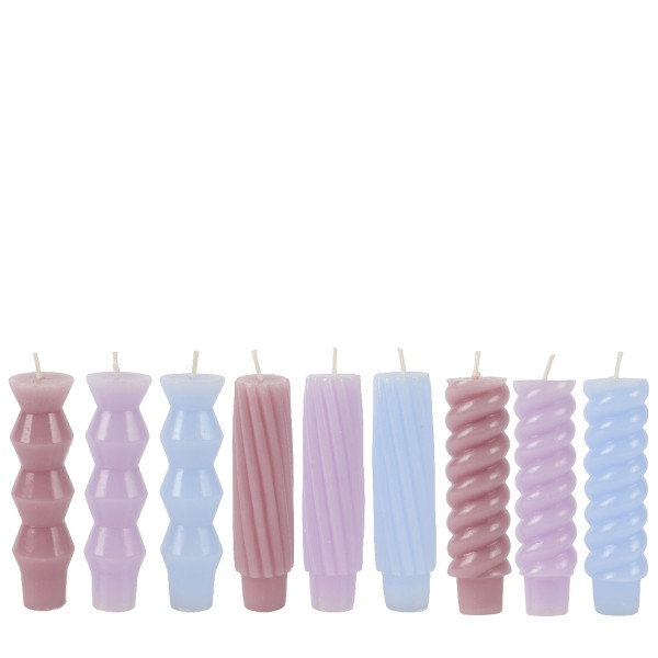 Stabkerze, Spitzkerzen Twist, 11cm, 3St/Packg