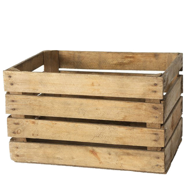 Deko Obstkiste Vintage, Holzkiste Natur used look, 50x40cm, Boltze Home Collections