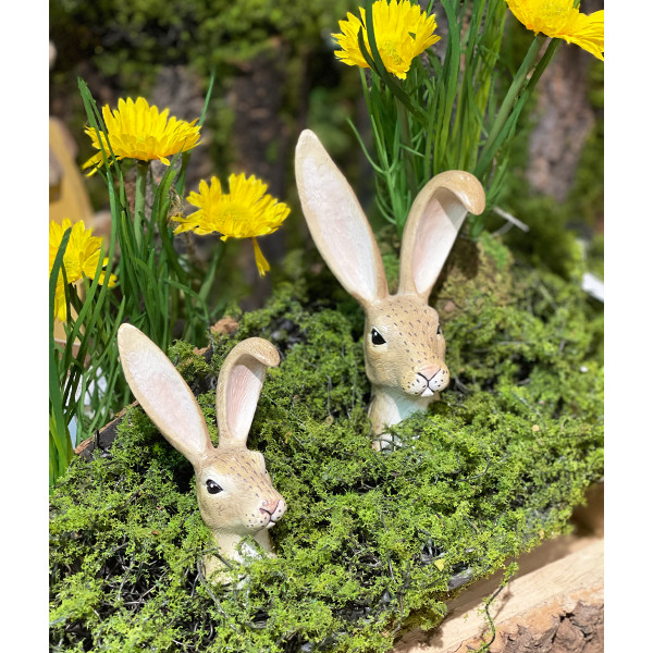 Deko Hase Ostern, Hasenbüste, Hasenkopf, 10cm, Keramik