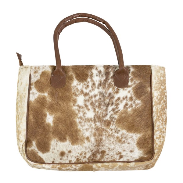 Handtasche/ Shopper Kuhfell braun/weiß gefleckt Mars &amp; More