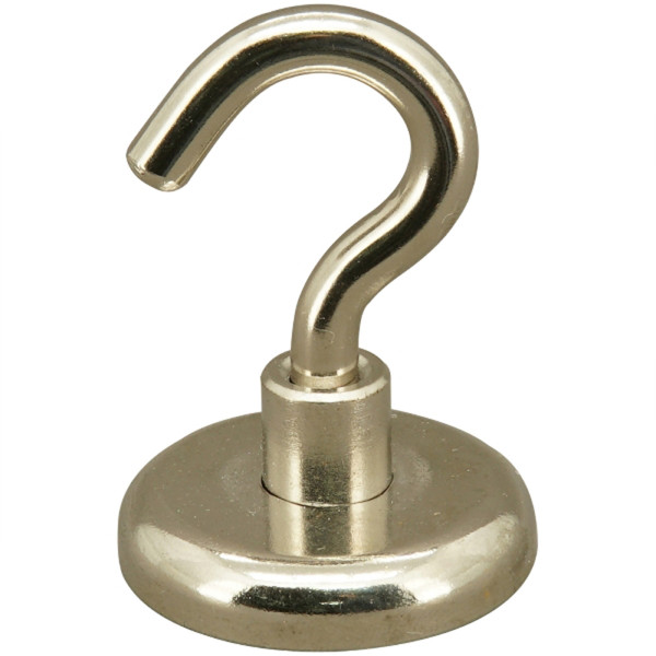 Deko S-Haken Magnet, Ø32mm, silber