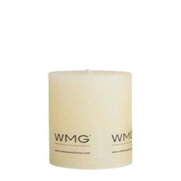 Stumpenkerze Rustic ivory, Wachskerze, 60x60mm, WMG Grünberger