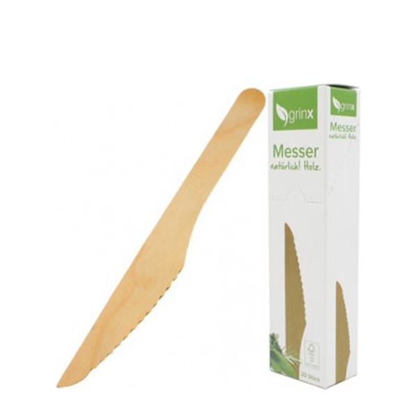 Holzbesteck Messer 20 St.