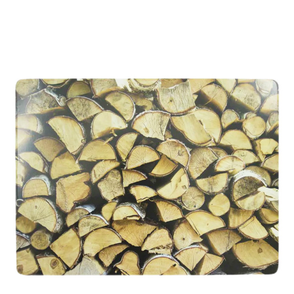 Tischset Holz, Kaminholz, 40x30cm, MDF-Kork, Mars &amp; More