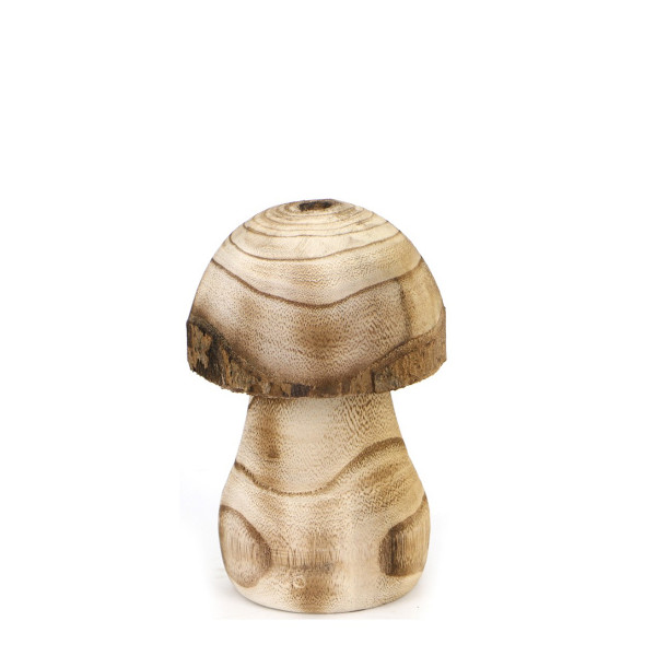 Deko Holzpilz, Pilz natur, Paulownia, 9x13cm, DIJK Natural Collections