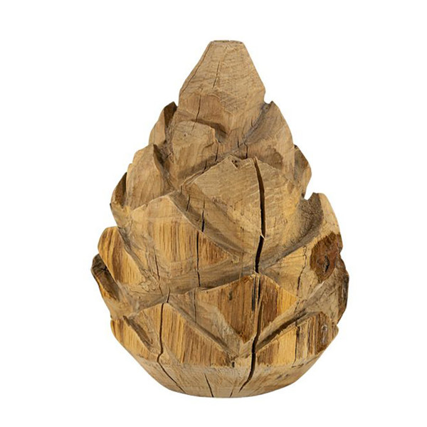 Deko Zapfen Pinie Natur, Pinienzapfen aus Naturholz, 30cm, WMG Grünberger