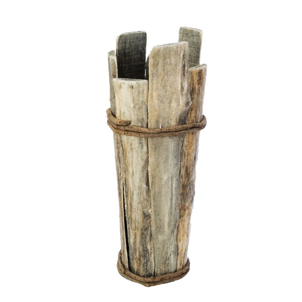Holz Vase rund 45cm
