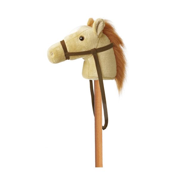 Plüsch Steckenpferd Pony mit Sound, Plüschpferchen beige, Giddy Up, Aurora World