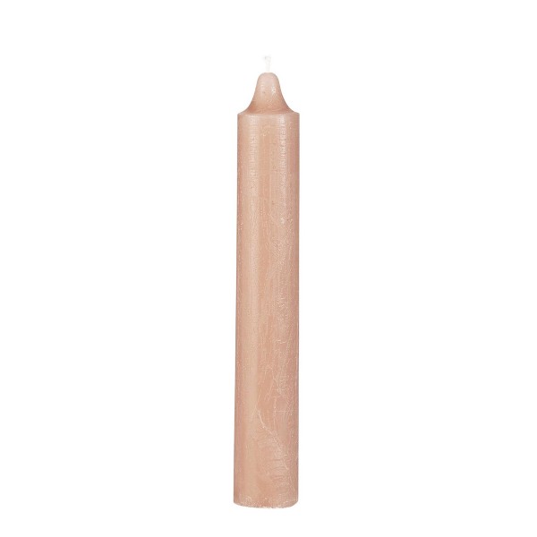 Stabkerze Ø 3,8cm,H 25cm hellrosa rustikal, Ib Laursen