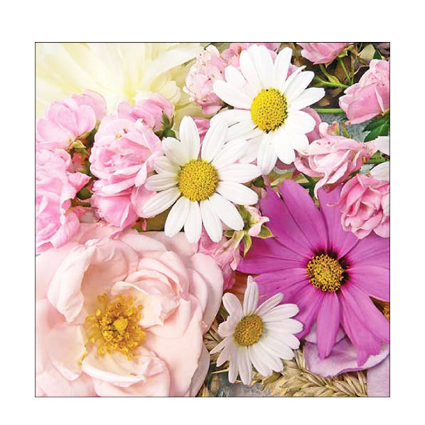Ambiente Papierservietten Sommerblumenmix, Summer Flower Mix, 33x33cm