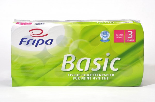 Fripa Toilettenpapier, 3-lg, Basic, Recycling