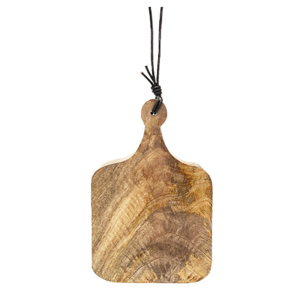 Tapasbrett, Holzbrett Natur, kleines Schneidebrett, 15x10cm, Mica Decorations
