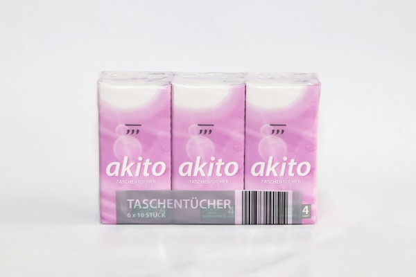 Fripa Taschentücher akita, 4 lagig, hochweiß