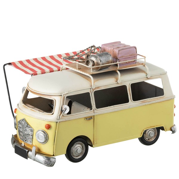 Champingbus gelb 17x28cm Metall J-LINE