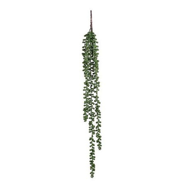 Kunstpflanze Perlenschnur, Erbsenpflanze grün, Senecio hängend, 71cm, Mica Decorations