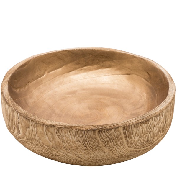 Holzschale rund innen gold beschichtet Ø35cm