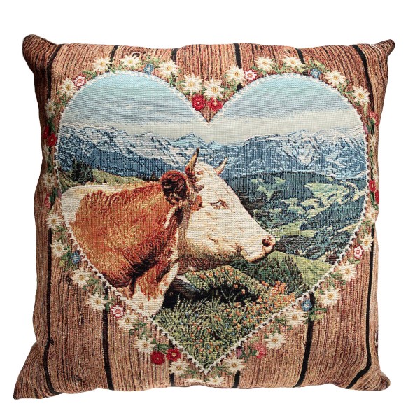 Kissen Kuh im Herz 43x43cm Belly Moden