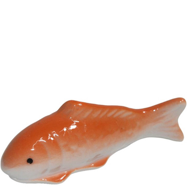 Deko Goldfisch orange, Keramikfisch Schwimmer, 10cm