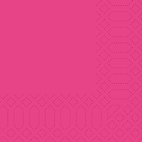 Duni Servietten, 24x24, 3-Lagig, 1/4, 250 Stück/Pack fuchsia