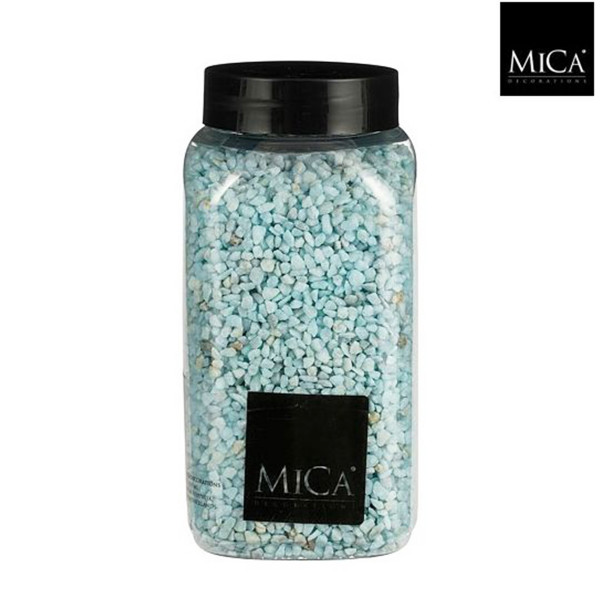 Deko Steine Granulat hellblau, 2-3mm, 650ml, Mica Decorations