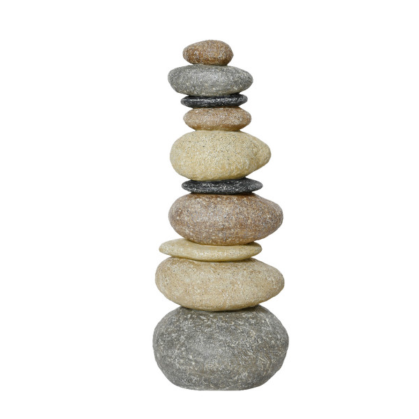 Deko Steinturm Flußkiesel, Stoamandl Balance, 63cm