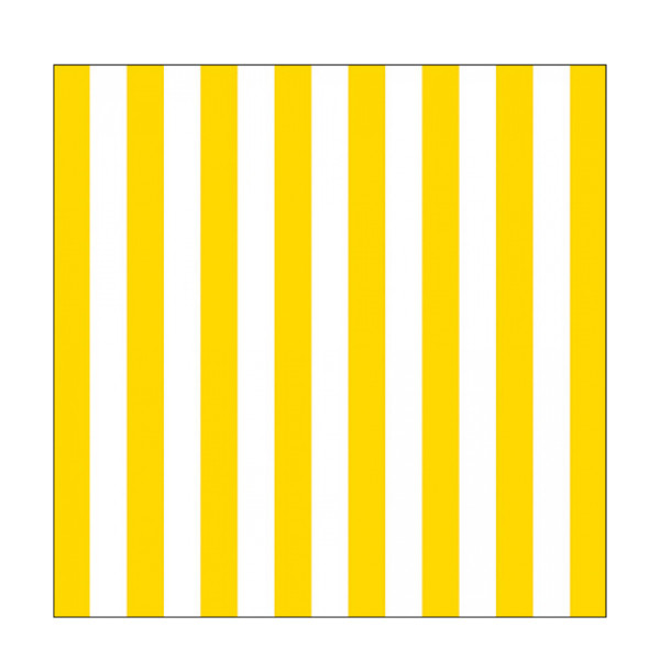 Ambiente Papierservietten gestreift gelb, Stripes Yellow, 33x33cm