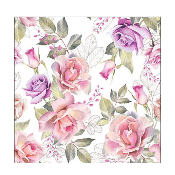 Ambiente Papierservietten Rosen Josephine, 33x33cm