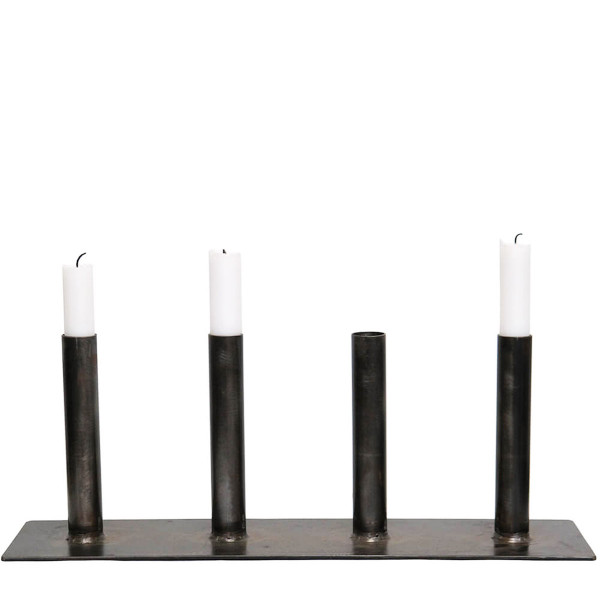Eisen Kerzenständer Line, für 4 Kerzen, 16x42cm, Trademark Living