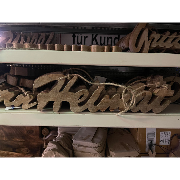 Holz Schild, Heimat, 35x10cm, Hänger