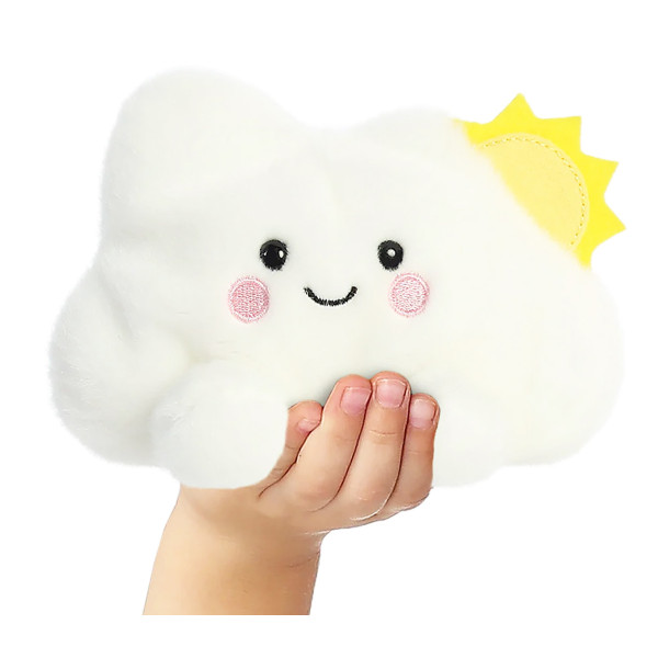 Plüsch Wolke Summer, weiß, Palm Pals, 13cm, Aurora World