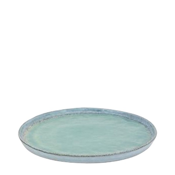 Teller türkis/blau Steingut 22cm