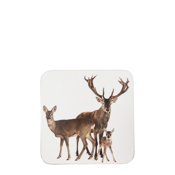 Untersetzer Rotwildfamilie 6St/Set 10cm Mars &amp; More