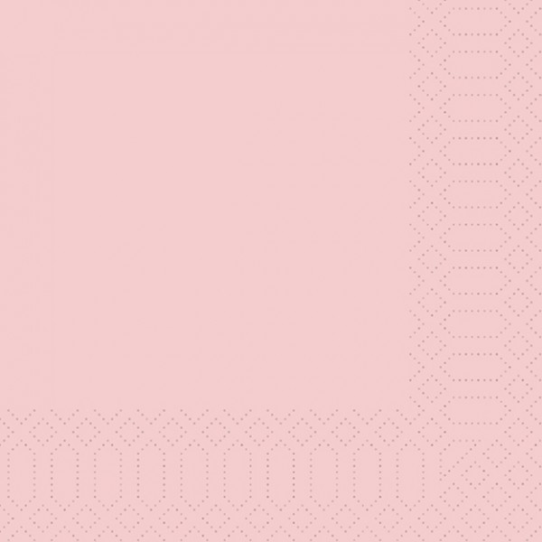 Duni Servietten, 33x33, 3-Lagig , 1/4, 250 Stück/Pack mellow rose