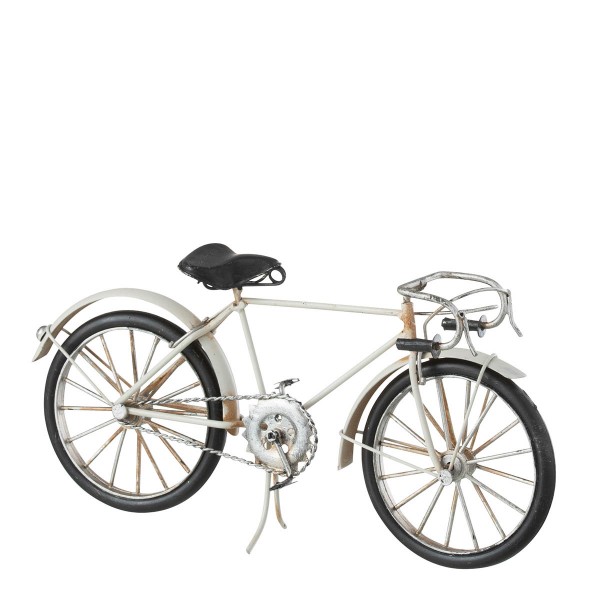 Rennrad cremeweiß15x30cm Metall J-LINE
