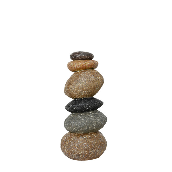 Deko Steinturm Flußkiesel, Stoamandl Balance, 63cm