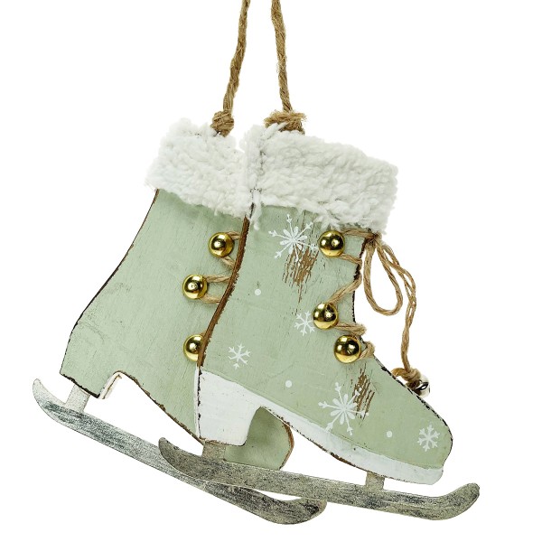 Schlittschuhe mintgrün used look 10cm Hänger