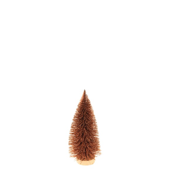 Baum mit Glimmer rostbraun 15cm