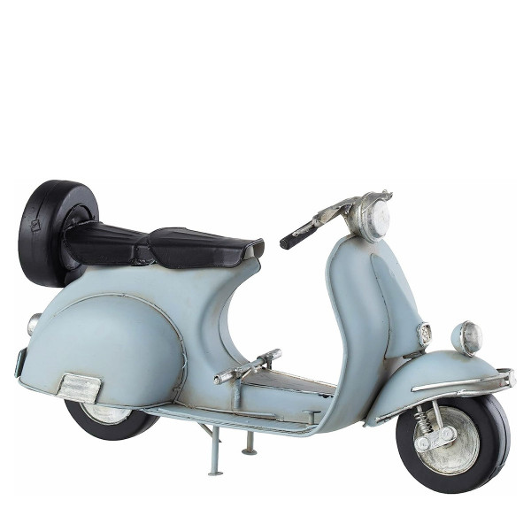 Deko Roller Nostalgie, Scooter blau used look, Vintage-look, J-Line