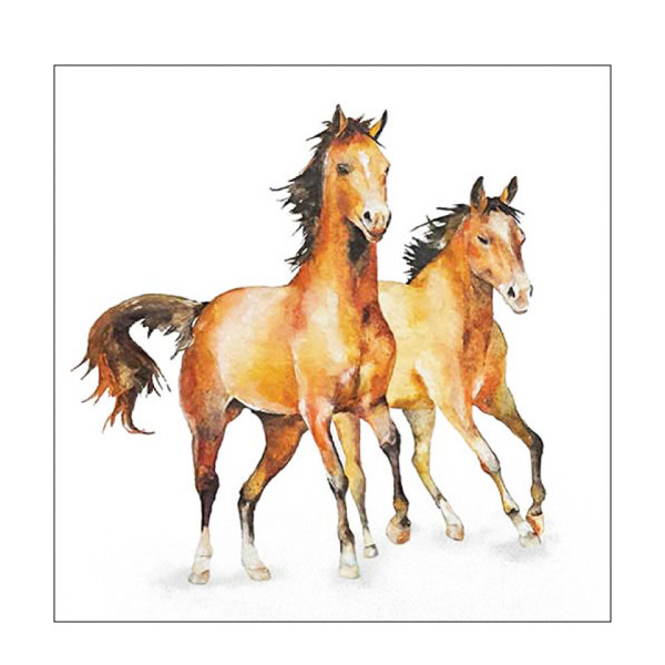 Ambiente Papierservietten Pferde, Wild Horses, 33x33cm