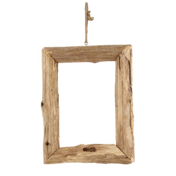 Holz Rahmen mit Seilkordel 38x28cm
