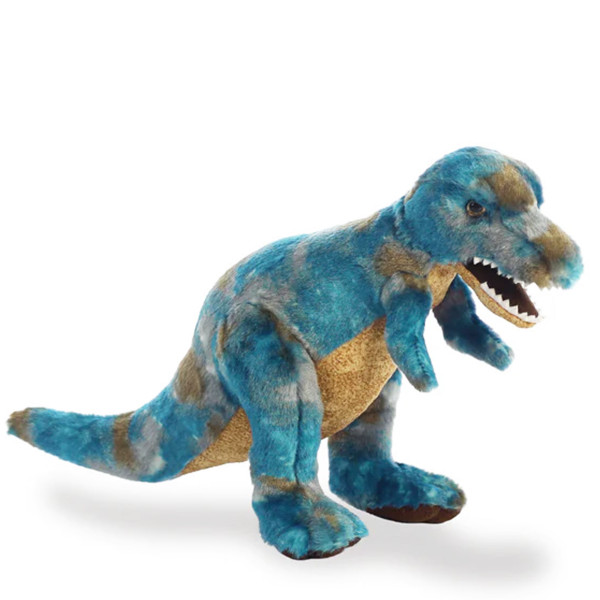 Plüschtier Dinosaurier T-Rex, blau-braun, 36cm, Aurora World