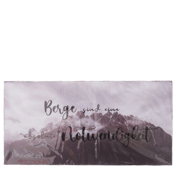 Metallschild Berge mit Spruch Berge - Notwendigkeit, 40x20cm, Boltze Home Collections